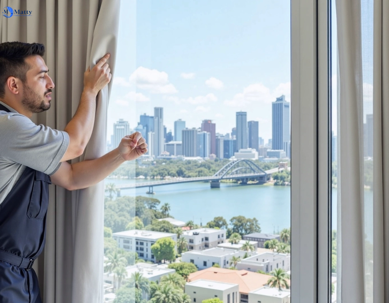 Professional curtain steam cleaning service yuroke-vic QLD by Matty Curtain Cleaning